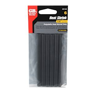 Gaines thermorétractables 1/4 po (6,4 mm) Pqt/6