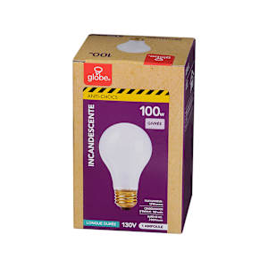 A19 Anti-Shock Incandescent Light Bulb 100 W