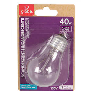 Ampoule incandescente pour électroménagers A15, 40 W