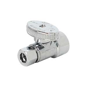 Straight Stop Valve , 1/2 in. FPT x 3/8 in. Compression