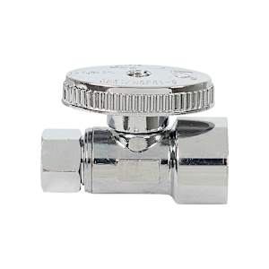 Robinet d'arrêt droit 1/2 po FPT x 3/8 po compression