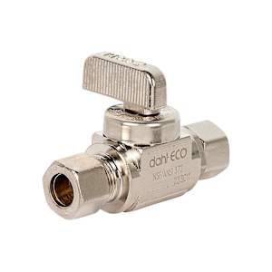 Straight Chrome Valve, 3/8 in. Comp