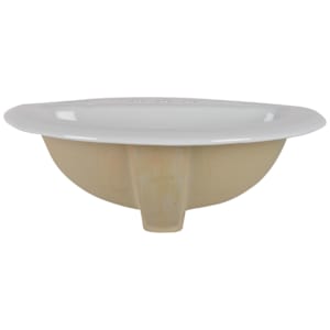 Cairo Oval Porcelain Wash Basin White 20 3/4 in. X 17 1/4 in.