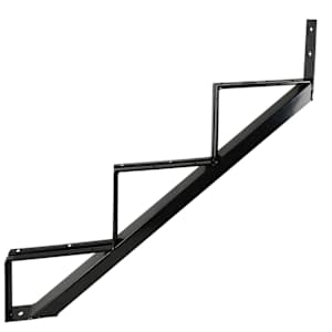 PYLEX 3-Step Black Steel Stair Stringer
