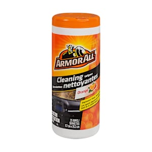 Orange Cleaning Wipes for Car Pkg/25