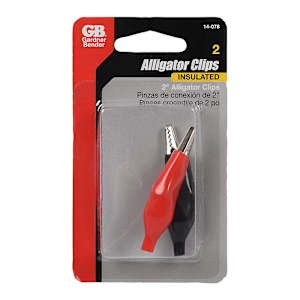 Insulated Alligator Clips 2 in. Pkg/2