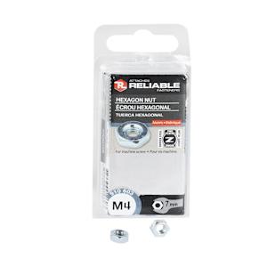 M4 Metric Hex Nuts Pkg/8