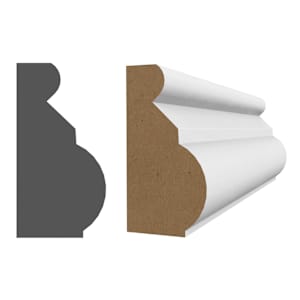 Decorative Wood Fibre Base Cap 3/4 in. x 1-3/8 in. x 8 ft.