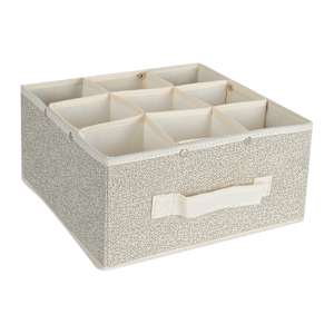 Modular Storage Basket Beige 10 5/8 in.