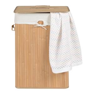 Panier à linge en bambou naturel