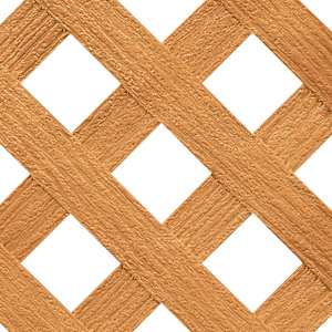 Cedar PVC Privacy Lattice 4 ft.x 8 ft.