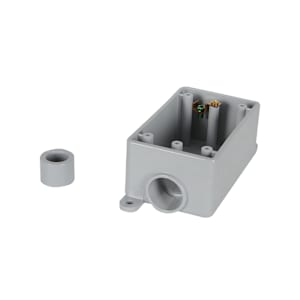Boîte simple en PVC FSE  1/2 po-3/4 po