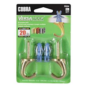 All Purpose Versahook Hooks Pkg/2