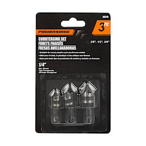3-Pc. Countersink Drill Bit Set