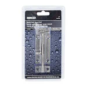 Stainless Barrel Bolt 4 in.