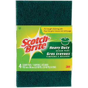 Tampons à récurer Scotch-Brite pour gros travaux Pqt/4