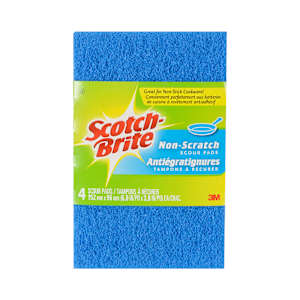 Scotch-Brite Scour Pads Non-Scratch Pkg/4