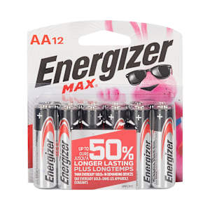 Energizer Max AA Batteries Pkg/12