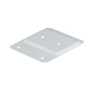 PYLEX Horizontal PatioAnchor Plate White 2 in. x 4 in.