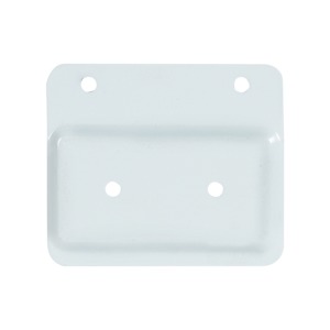PYLEX Horizontal PatioAnchor Plate White 2 in. x 4 in.