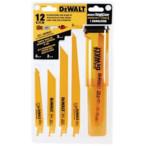 DEWALT Reciprocating Saw Blade Set/12