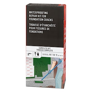 Trousse d'étanchéité pour fissures de fondations Resisto