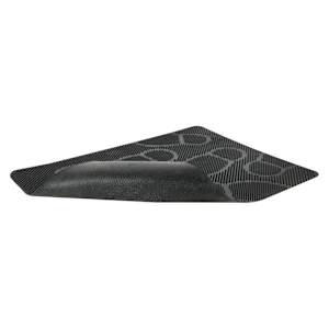 VERTUO Footprint Rubber Mat 24 in. x 30 in. Black