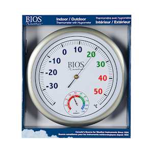 Thermometer with Hygrometer 11-3/4 in.