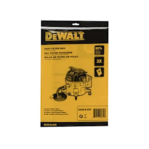 DEWALT Vacuum Dust Filter Bags 6 to 10 Gallons Pkg/3