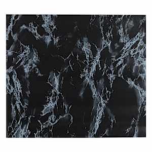 Revêtement autocollant pour armoires marbre noir 18 po x 9 pi