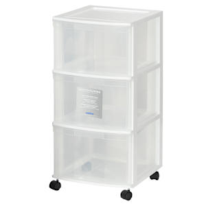 3-Drawer Storage Unit 12 in. x 13 1/4 in. x 24 1/4 in.
