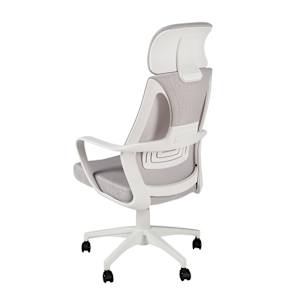 Chaise de bureau blanche et grise VERTUO