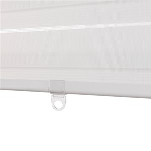 VERTUO Alternating Strip Roller Blind 24 in. x 84 in. White