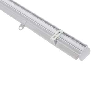 VERTUO Alternating Strip Roller Blind 24 in. x 84 in. White