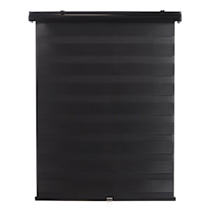 VERTUO Alternating Strip Roller Blind 44 in. x 84 in. Black