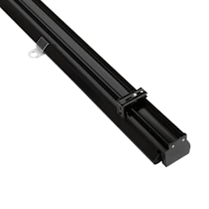 VERTUO Alternating Strip Roller Blind 44 in. x 84 in. Black