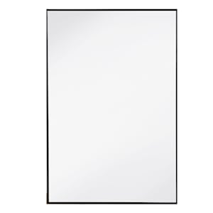 Moderna Rectangular Mirror with Black Plastic Frame 17 in. x 25 in.