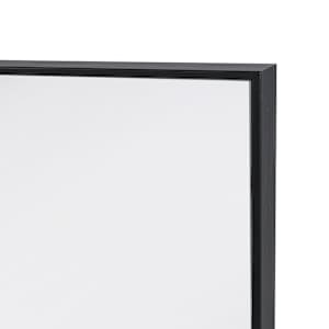 Moderna Rectangular Mirror with Black Plastic Frame 17 in. x 25 in.