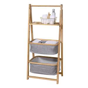 1-Shelf and 2-Basket Shelving Unit