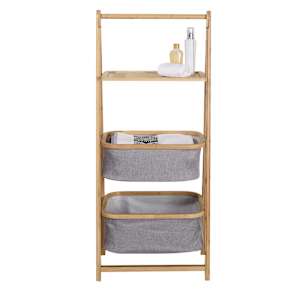 1-Shelf and 2-Basket Shelving Unit