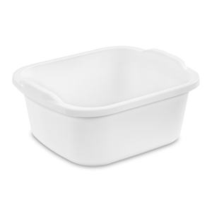 Bac à vaisselle en plastique blanc 11,4 L