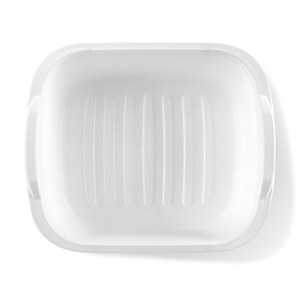 Bac à vaisselle en plastique blanc 11,4 L