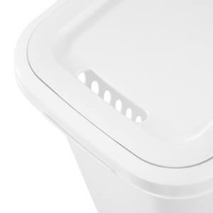 Panier à linge en plastique blanc 62 L