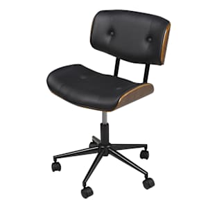 Chaise de bureau Axel noir et naturel VERTUO
