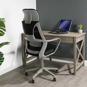 VERTUO Grey and Black Office chair