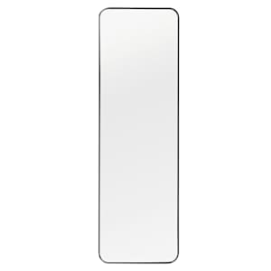 Miroir rectangulaire avec cadre en aluminium noir 17 po x 53 po