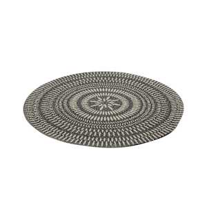 VERTUO Placemat Round with Patterned Grey 15 in.