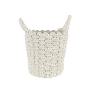 VERTUO Polyester & Cotton Storage Basket Beige 13 3/4 in.