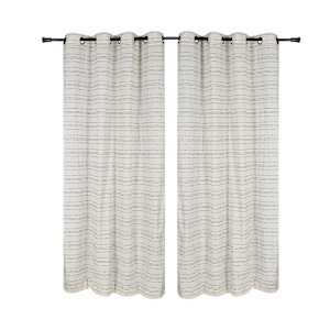 VERTUO Semi-Opaque Grommet Curtains Maroc 54 in. x 84 in. Pkg/2