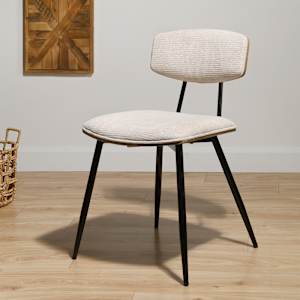 Chaise de salle à manger Borea beige VERTUO